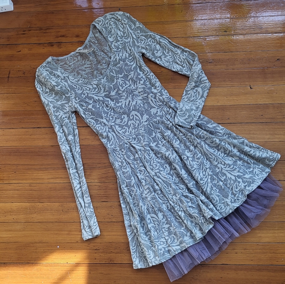 Free People Cream Lace Dress
